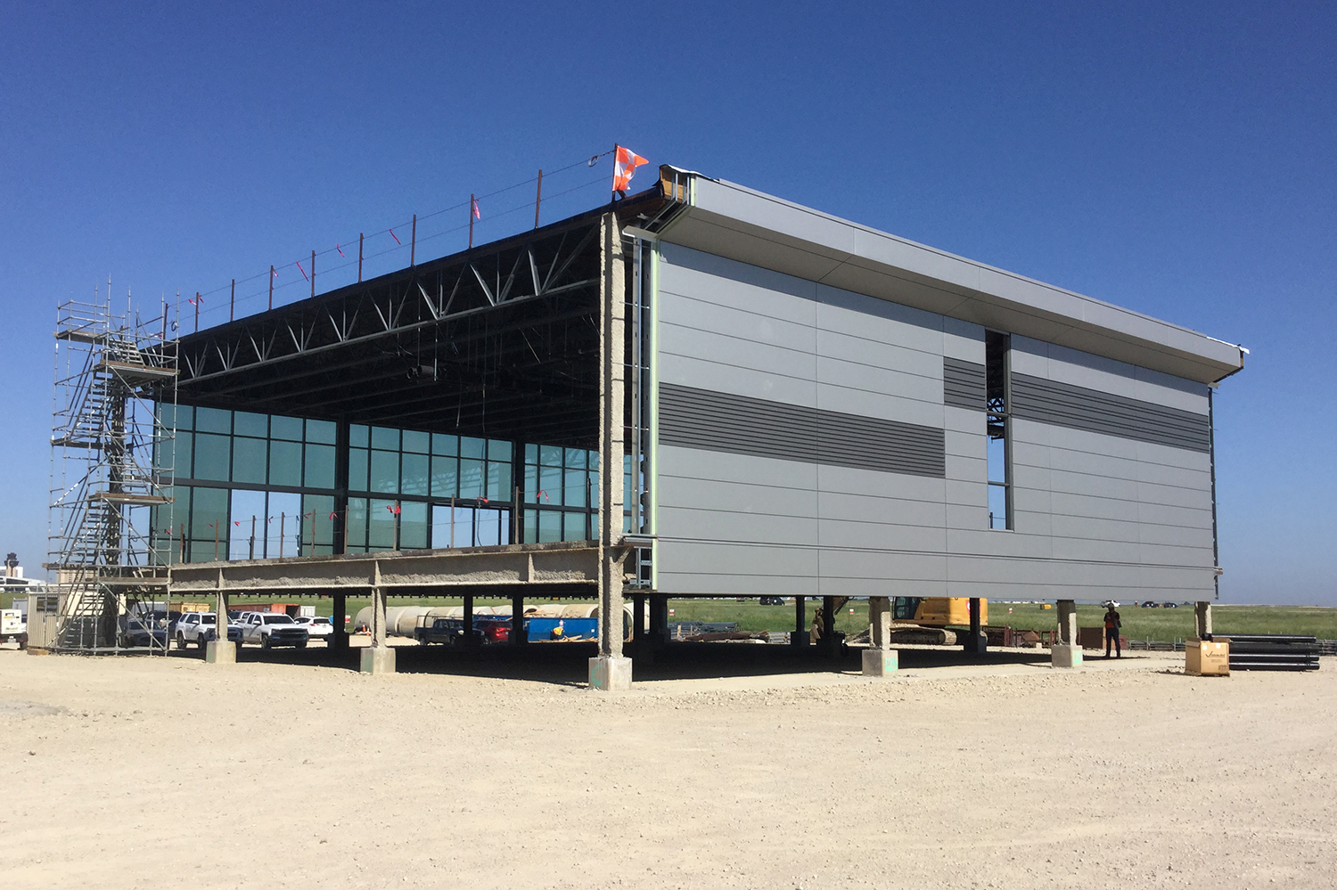 1_Module 4 with exterior walls and cladding installed at the fabrication yard.JPG