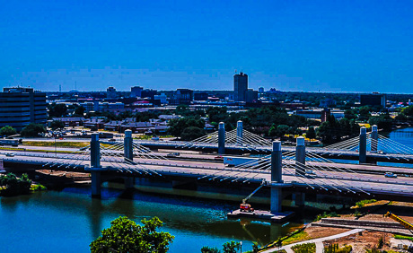 IH-35 over Brazos River Frontage Road