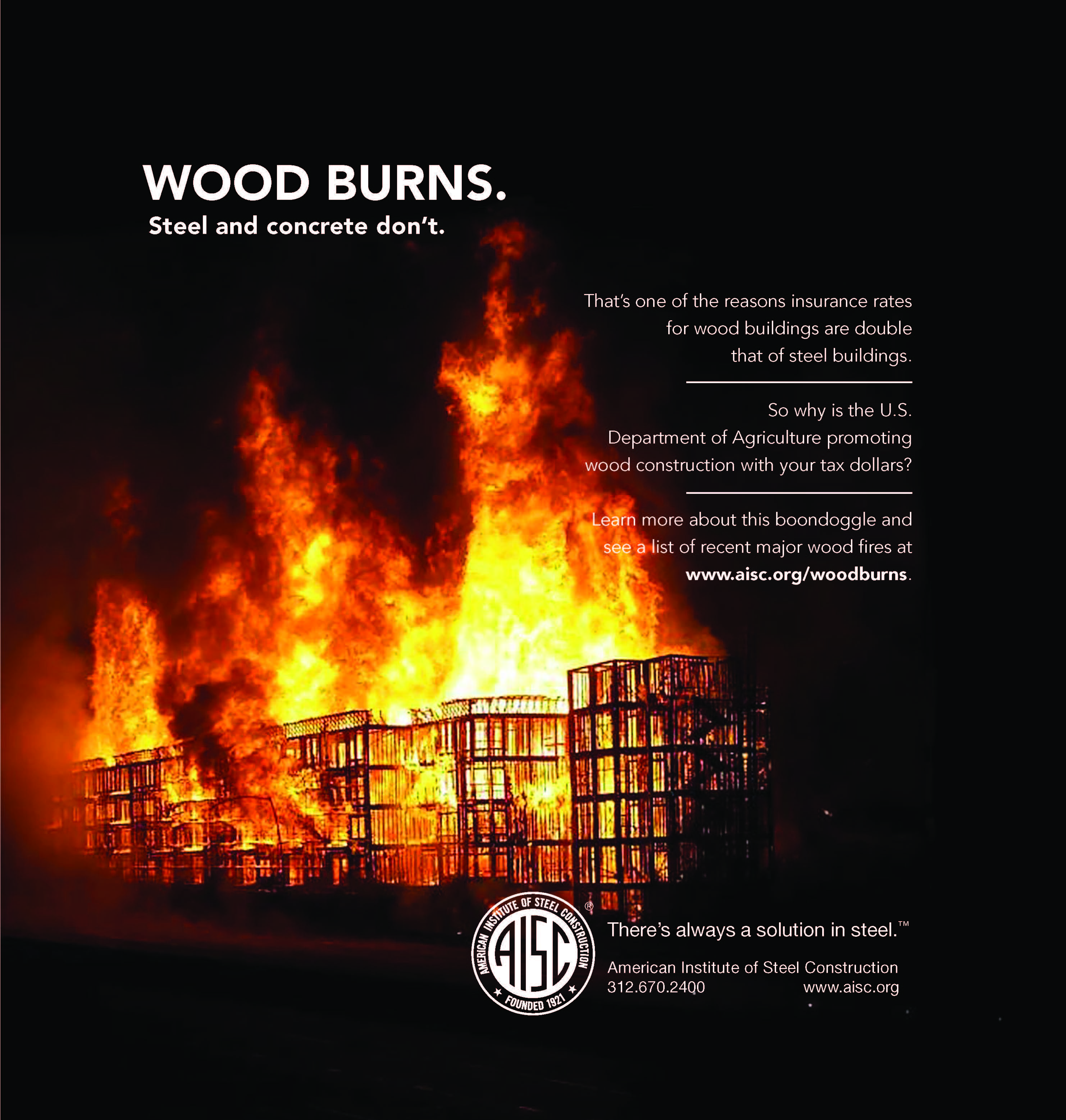 Wood Burns American Institute of Steel Construction